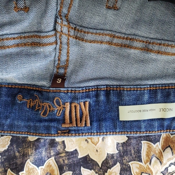 Kut from the Kloth Nicole Women's high rise boot cut jeans NWOT - #46-T💛 - Picture 8 of 9